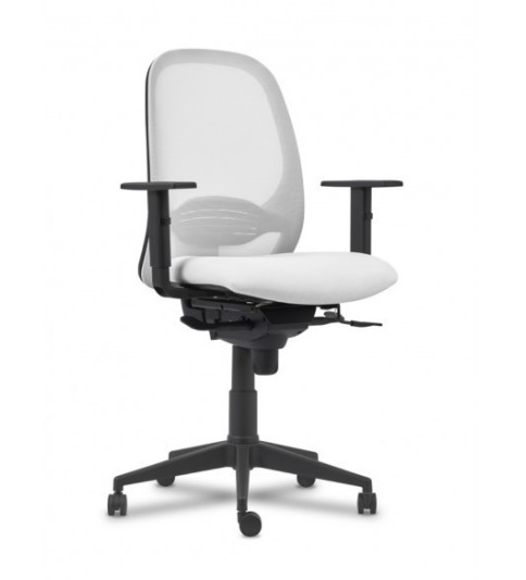 Silla ergonómica de oficina modelo SPINEZONE negra, brazos regulables